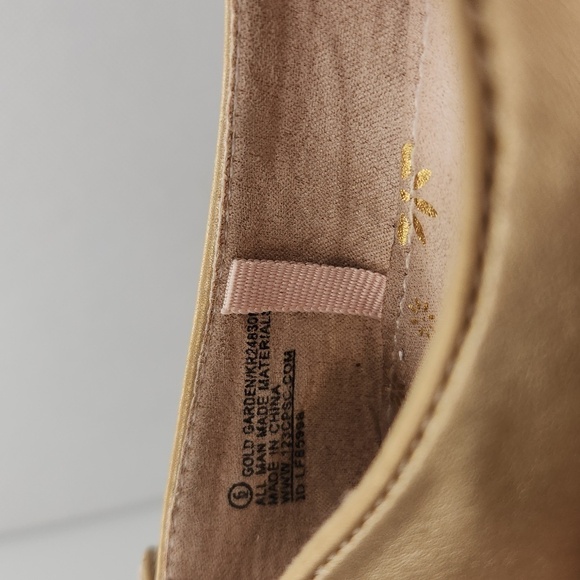 Self Esteem Gold Garden Ballet Flats Ankle Strap Girls Size 6 - Picture 10 of 10